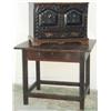 Image 1 : Late C17th & later carved oak child's coffer with later drawer under, 26.2ins....