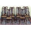 Image 1 : Set of ten early C20th Anglo-Indian mahogany Queen Anne style dining chairs...