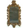 Image 1 : C18th George II carved giltwood wall mirror, circa 1755, with original plate,...