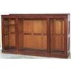 Image 1 : Early C19th mahogany breakfront side cabinet with 4 shallow frieze drawers...