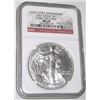 Image 1 : 2011 *25TH ANNIVERSARY-EARLY RELEASES* CERTIFIED BY NGC MS-69 SILVER EAGLE SERIAL #3452030-339!!