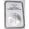 Image 1 : 2009 *EARLY RELEASES* CERTIFIED BY NGC MS-69 SILVER EAGLE SERIAL #3256648-117!!