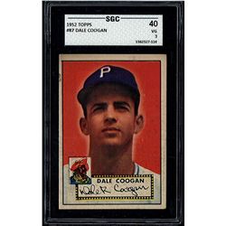 1952 Topps #87 Dale Coogan SGC 3 (40 Very Good)