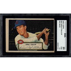1952 Topps #69 Virgil Stallcup Red Back SGC 1.5 (20