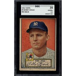 1952 Topps #9 Bobby Hogue Red Back SGC 2.5 (35 Good+)