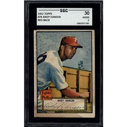 1952 Topps #74 Andy Hansen SGC 2 (30 Good)