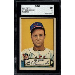 1952 Topps #77 Bob Kennedy Red Back SGC 5 (60