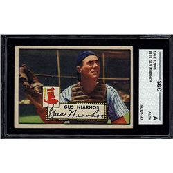 1952 Topps #121 Gus Niarhos SGC A