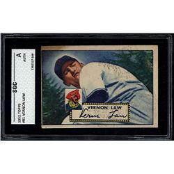 1952 Topps #81 Vernon Law SGC A