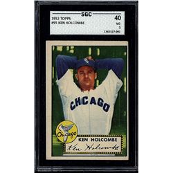 1952 Topps #95 Ken Holcombe SGC 3 (40 Very Good)