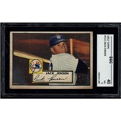 1952 Topps #122 Jack Jensen SGC 3 (40 Very Good)