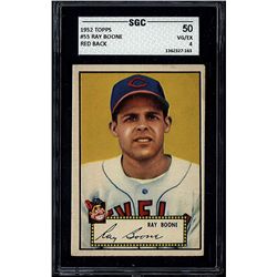 1952 Topps #55 Ray Boone Red Back SGC 4 (50 Very