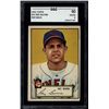 Image 1 : 1952 Topps #55 Ray Boone Red Back SGC 4 (50 Very