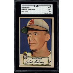 1952 Topps #58 Bob Mahoney Red Back SGC 3.5 (45 Very