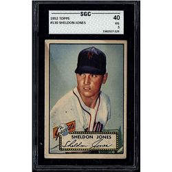 1952 Topps #130 Sheldon Jones SGC 3 (40 Very Good)