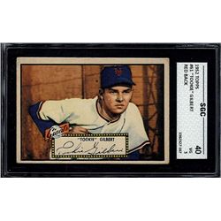 1952 Topps #61 "Tookie" Gilbert Red Back SGC 3 (40 Very