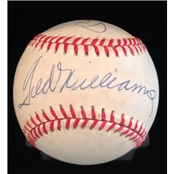 Ted Williams and Mickey Mantle Signed Baseball