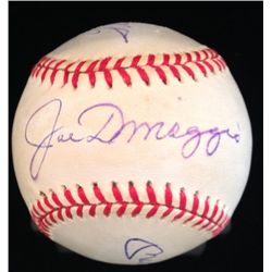 Joe DiMaggio, Ted Williams and Mickey Mantle Signed