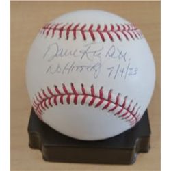 Dave Righetti Single Signed Baseball Inscribed No