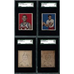 Lot of 8 1948 Bowman Basketball Cards All SGC