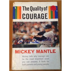 JSA Mickey Mantle Signed Book the Quality of Courage