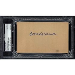 Connie Mack Signed Index Card PSA/DNA Grade 9