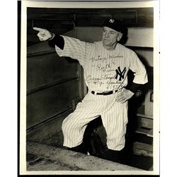 Casey Stengal Signed Photograph Dated 9.28.51 Certified