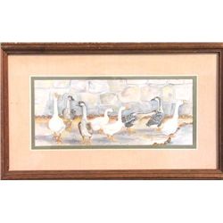 Watercolor Print  Geese  by Ava Freeman-S