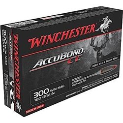 Winchester Ammo S300WMCT Supreme 300 Win Mag AccuBond CT 180 GR 200 Rounds Case UPC # 20892214446