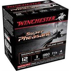 Winchester X123PH4 Super Pheasant 12 ga 3" 1-5/8 oz 4 Shot - 250 rounds - UPC # 20892018860