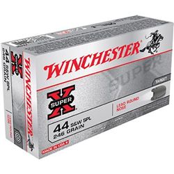 Winchester Ammo X44SP Super X 44 Special Lead Round Nose 246 GR 500 Rounds Case UPC # 20892201514 1 