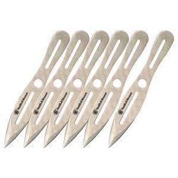 8.00 in. Throwing Knife Set, 6 Knives, w/Nylon Sheath - UPC Code: 028634706280