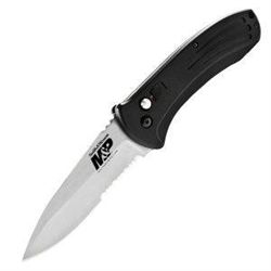 M&P Automatic, Black Aluminum Handle, Serrated - UPC Code: 028634705160
