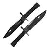 Image 1 : Special Ops M9 Bayonet, Black Handle & Blade, Nylon Sheath - UPC Code: 028634700592