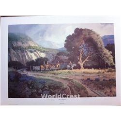  West of Bandera  signed print by James Boren
