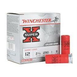 Winchester XU128 Super X Game Shotshells 12 ga 2.75" 1 oz 8 Shot 500 Rounds- UPC # 020892013278