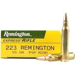 Rem Ammo R223R1 Standard 223 Rem/5.56NATO 55GR Pointed Soft Point - 200 Rounds - UPC # 047700050904