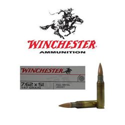 Winchester Ammo Q3130 308 Winchester/7.62 NATO FMJ 147GR - 200 Rounds - UPC # 020892201873