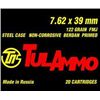 Image 1 : Tulammo Full Metal Jacket 122GR Steel Case 1000 Rounds-UPC # 814950010015