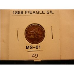 1858 Flying Eagle Cent Small Letters