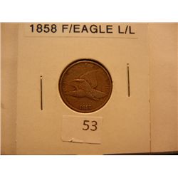 1858 Flying Eagle Cent Large Letters
