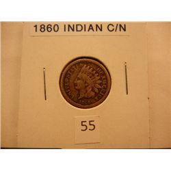 1860 Copper Nickel Indian Head Cent