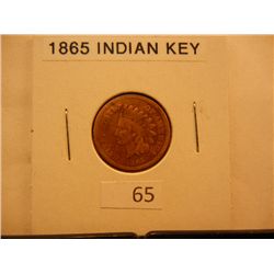 1865 Indian Head Cent Key Date