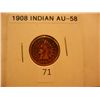Image 1 : 1908 Indian Head Cent Key Date