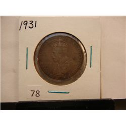 1931 One Florin-Two Shillings Silver