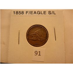 1858 Flying Eagle Cent Small Letters