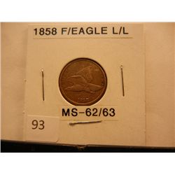 1858 Flying Eagle Cent Large Letters