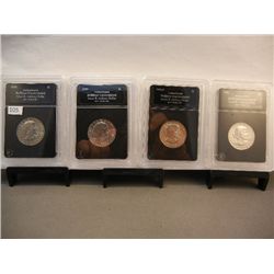 4-Susan B Anthony Dollars BU 1979, 1980-S, 1981, 1999