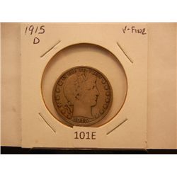 1915-D Barber Half Dollar