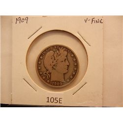 1909 Barber Half Dollar